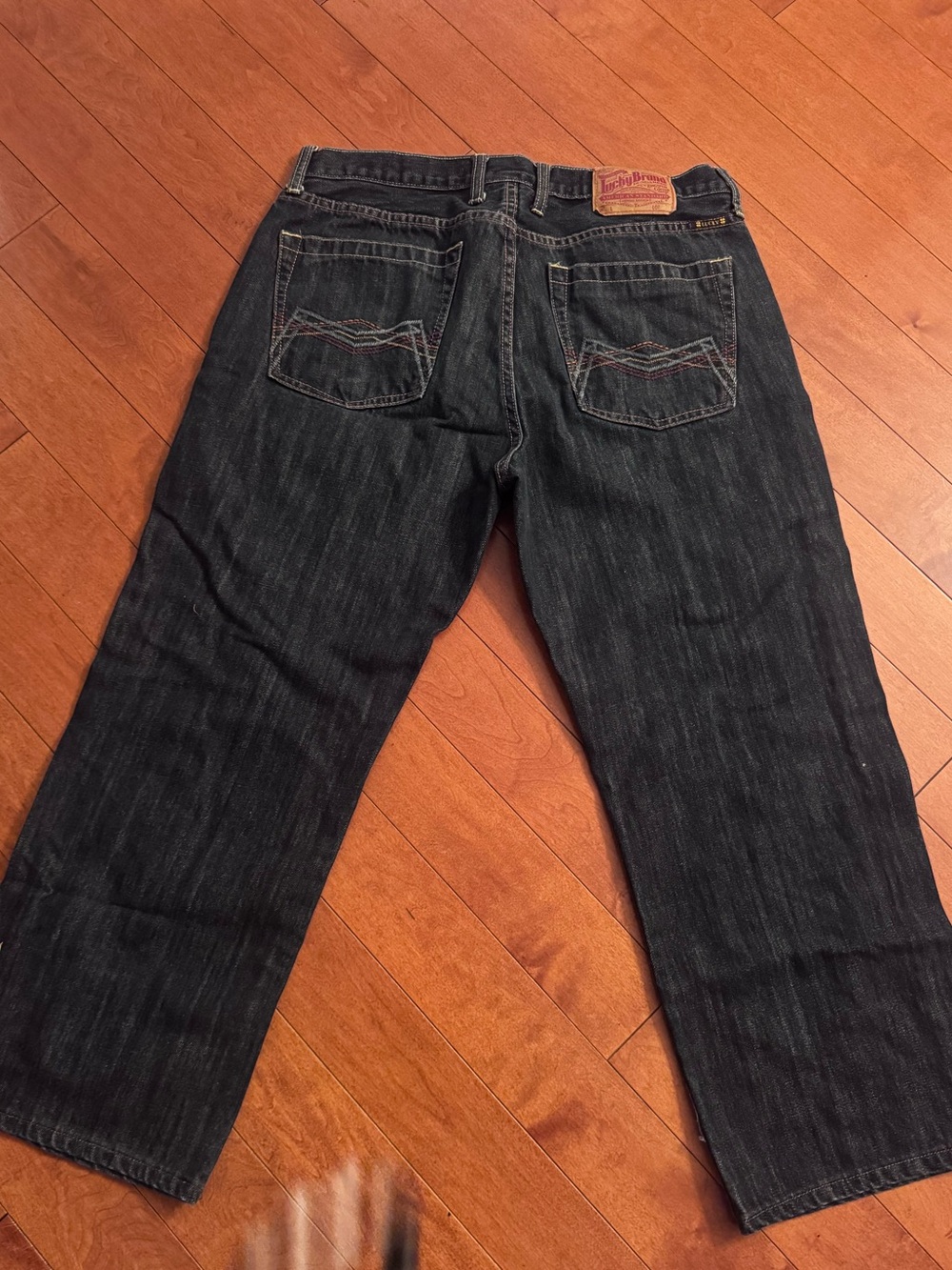 Lucky Brand Men's Dark Black Relaxed Jeans